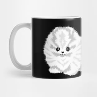 Cute white dog Mug